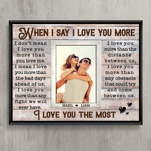 Loving Gift For Couple Custom Couple Photo Gift Ideas-Personalized Canvas Poster