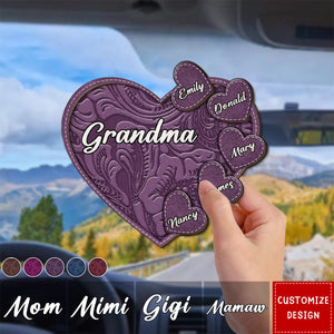 Grandma Belongs To Grandkids - Personalized Car Visor Clip