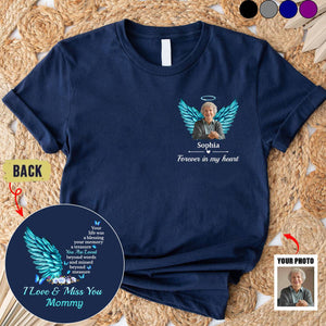 Custom Photo Your Life Was A Blessing, Your Memory A Treasure - Memorial Personalized Back And Front Printed Unisex T-shirt