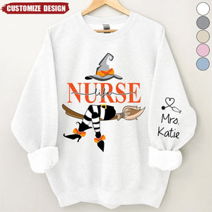 Nurse Life Witch Halloween Sweatshirt - Gift For Nurse