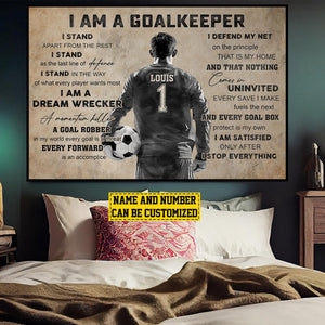 Personalized Soccer Goalkeeper Poster-Gift For Soccer Lovers