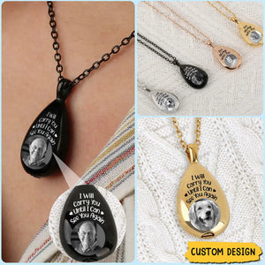 Custom Photo I'm Always With You Memorial - Personalized Keepsake Necklace