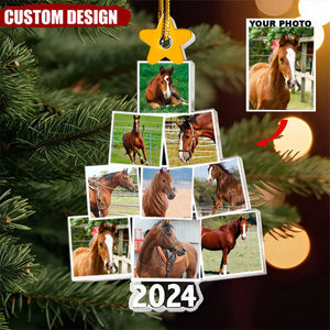 2024 New Release Photo Family-Couple-Pet Tree Christmas - Personalized Acrylic Photo Ornament