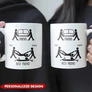 Friend Vs Best Friend Funny - Personalized Mug-Gift For Friends