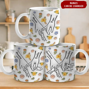 Personalized Family Custom 3D Inflated Effect Printed Mug-A Family Is A Round Of Love