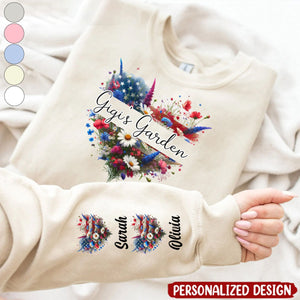 4th Of July Gigi's Garden Personalized Sweatshirt