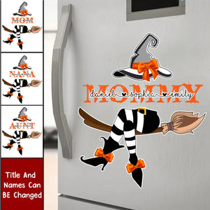 Personalized Gift For Mom Witch Halloween Decal