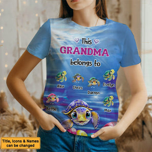 Gift For Grandma This Grandma Belongs To All-over Print T-shirt