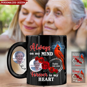 Forever In My Heart-Personalized Memorial Mug-Gift For Family And Friends