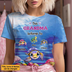 Gift For Grandma This Grandma Belongs To All-over Print T-shirt