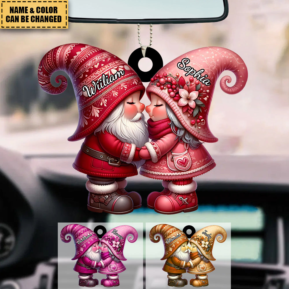 Personalized Dwarf Acrylic Car Ornament - Gift For Couple