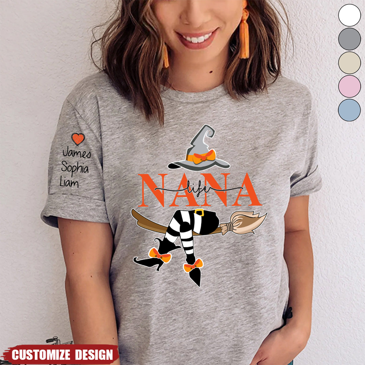 Personalized Nana Life Witch Shirt - Gift For Grandma Halloween