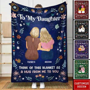 Think Of This Blanket - Personalized Fleece Blanket - Gift For Sisters,Friend,Daughter