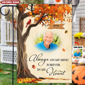 Always Loved Never Forgotten – Personalized Memorial Garden Flag