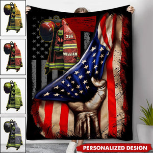 We Proud Of You,Always remember you-Personalized Blanket-Gifts For Firefighter