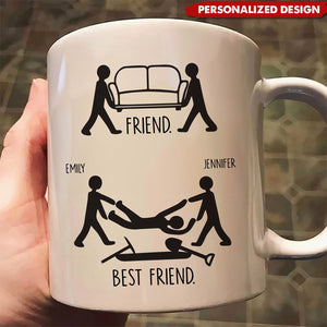 Friend Vs Best Friend Funny - Personalized Mug-Gift For Friends