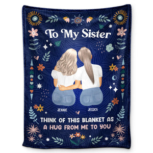 Think Of This Blanket - Personalized Fleece Blanket - Gift For Sisters,Friend,Daughter