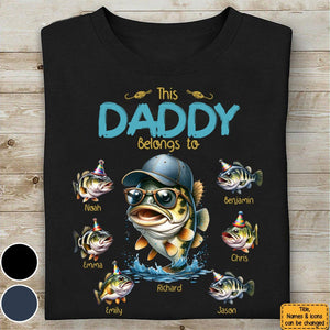 This Grandpa/Dad Belongs to Kids Fishing T-Shirt