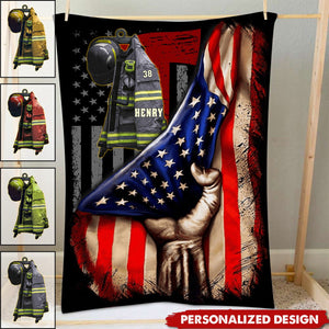 We Proud Of You,Always remember you-Personalized Blanket-Gifts For Firefighter