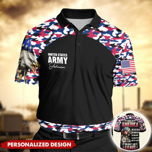 Pround Of Veteran/Soldier/Army-Personalized 3D Polo Shirt