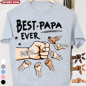 The Best Dad Ever - Personalized T-shirt - Father's Day, Birthday Gift For Dad