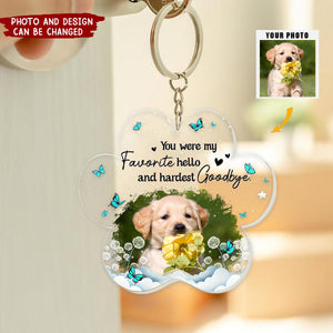 Pet Memorial I'm Always With You - Personalized Acrylic Photo Keychain