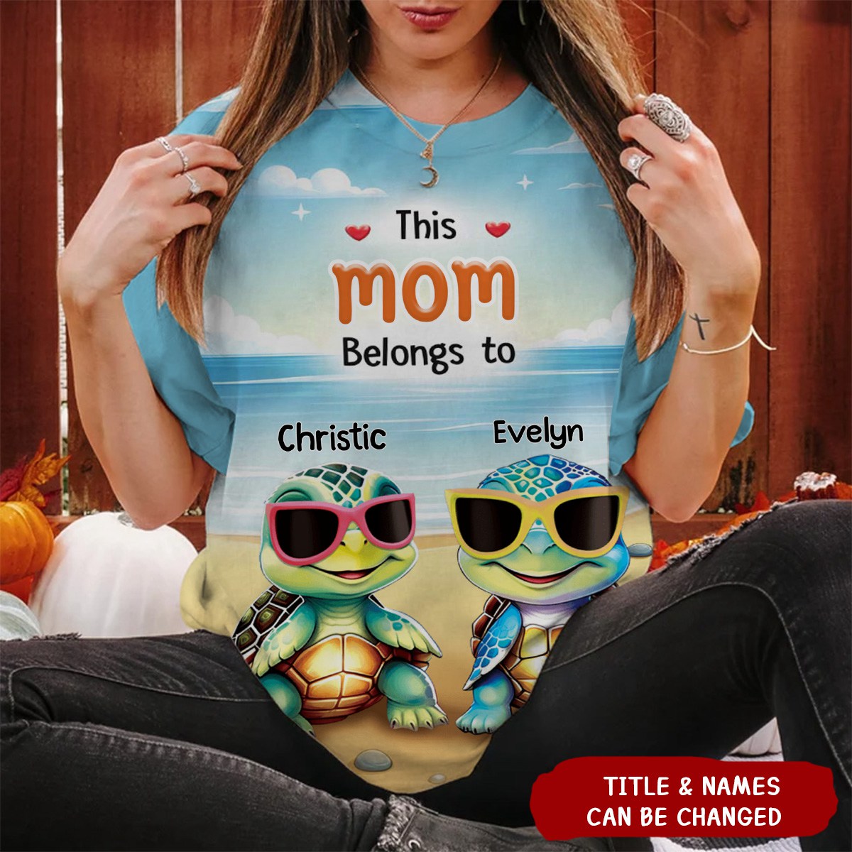 Personalized This Grandma Belongs To Turtle Kids 3D T-shirt - gousvip