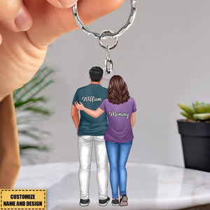 To My Son-The Only Thing Better Than Being Your Mother Is Watching Be A Dad-Happy Father's Day-Personalized Acrylic Keychain