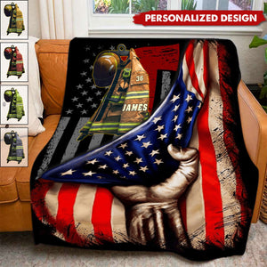 We Proud Of You,Always remember you-Personalized Blanket-Gifts For Firefighter