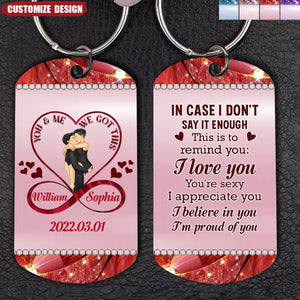 Personalized Couple Aluminum Keychain - Gift Idea For Couple