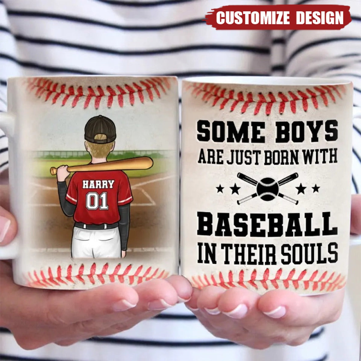 Hone Skills, Unburdened By Wins- Family Personalized Mug - Gift For Baseball Lovers