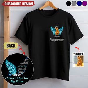 Custom Photo Your Life Was A Blessing, Your Memory A Treasure - Memorial Personalized Back And Front Printed Unisex T-shirt