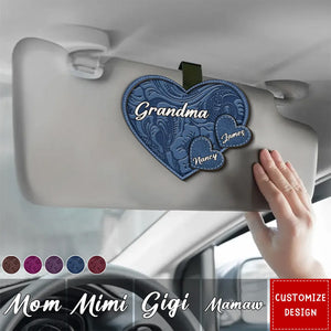 Grandma Belongs To Grandkids - Personalized Car Visor Clip