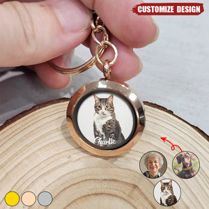 Custom Photo In Loving Memory Of My Beloved Dog, Cat, Family - Personalized Keepsake Keychain