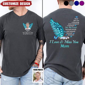 Custom Photo Your Life Was A Blessing, Your Memory A Treasure - Memorial Personalized Back And Front Printed Unisex T-shirt