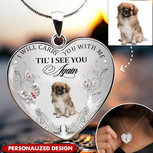 Heart Shaped Photo Memorial Necklace-Personalized Necklace