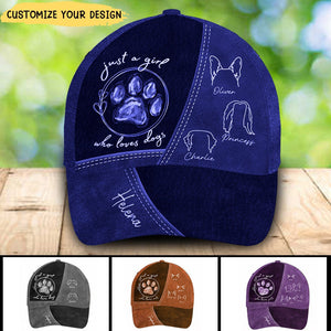 Just A Girl Who Loves Pets - Dog & Cat Personalized Custom Hat, All Over Print Classic Cap - Gift For Pet Owners, Pet Lovers