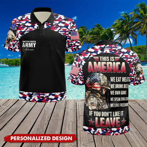 Pround Of Veteran/Soldier/Army-Personalized 3D Polo Shirt