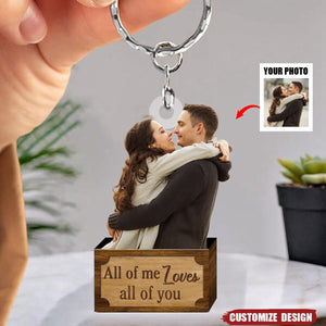 God Blessed - Custom Photo Acrylic Keychain - Gift For Couple